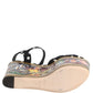 Multicolor Fish Polka Dot Wedge Sandals Shoes