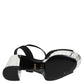 Black Crystal Ankle Strap Keira Sandal Shoes