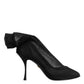 Black Silk Stretch Mesh Sock Boots Shoes