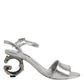 Silver Leather DG Heels Keira Sandals Shoes