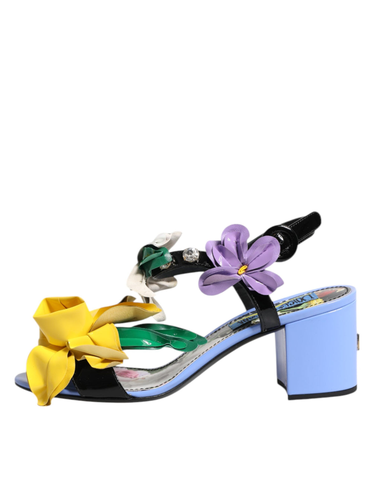 Multicolor Floral Crystal KEIRA Sandals Shoes