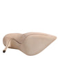 Beige Patent Leather Stiletto Heel Pumps Shoes