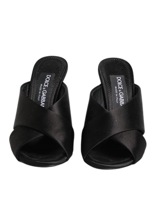 Black Keira Baroque High Heel Sandals Shoes