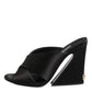 Black Keira Baroque High Heel Sandals Shoes