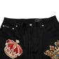 Black Baroque Royal Men Dress Trouser Pants