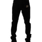Black Cotton Men Dress Formal Trouser Pants