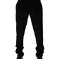 Black Cotton Men Dress Formal Trouser Pants