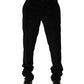 Black Cotton Men Dress Formal Trouser Pants