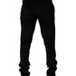Black Cotton Men Dress Formal Trouser Pants