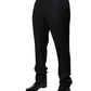 Black Wool Men Formal Dress Trouser Pants