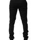 Black Wool Tapered Formal Men Dress Pants