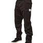 Brown Cotton Stretch Cargo Men Trouser Pants