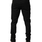 Marl Black Wool Blend Jogger Sweatpants Pants