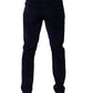 Navy Blue Cotton Tapered Formal Trouser Pants