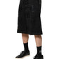 Black Logo Cotton Bermuda Sweatshorts Shorts