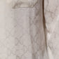 White Silk DG Logo Print Long Sleeves Shirt