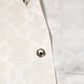 White Silk DG Logo Print Long Sleeves Shirt