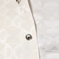 White Silk DG Logo Print Long Sleeves Shirt