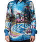 Multicolor Silk DG Long Sleeves Formal Shirt