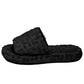 Black Cotton Sandal