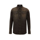 Brown Cotton Denim