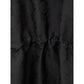 Black Polyester Trench Coat