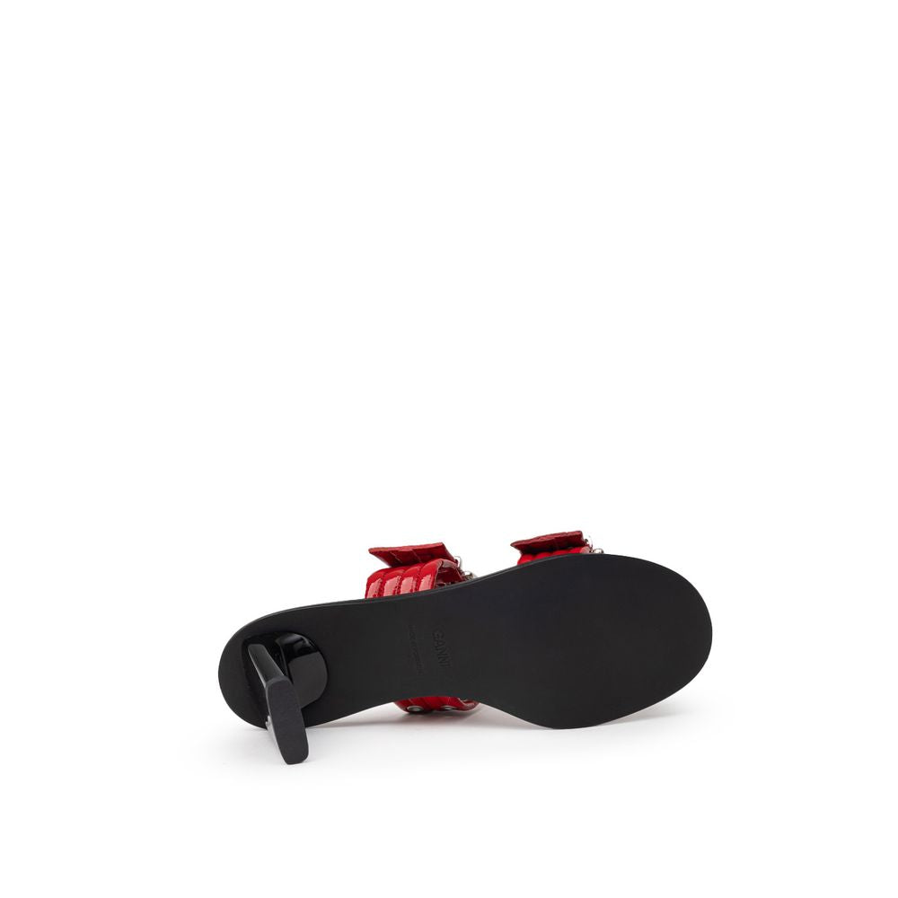 Red Leather Sandal