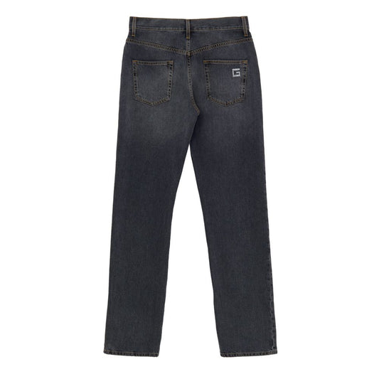 Gray Cotton Jeans Denim