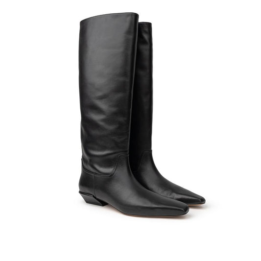 Black Leather Boot