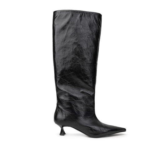 Black Leather Boot