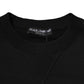Black Cotton DG Crystal Embellished Sweater