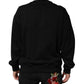Black Cotton DG Logo Crew Sweatshirt Sweater