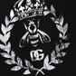 Black Cotton DG Logo Crew Sweatshirt Sweater
