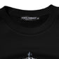 Black Cotton DG Logo Crew Sweatshirt Sweater