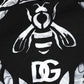 Black Cotton DG Logo Crew Sweatshirt Sweater