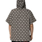 Brown White DG Logo Short Hoodie Sweater