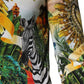 Tropical Heart Crown Silk Pullover Sweater