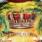 Tropical Heart Crown Silk Pullover Sweater