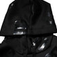 Black DG Logo Hoodie Metallic Print Sweater