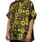 Yellow Silk Silver DG Logo Geometric T-shirt