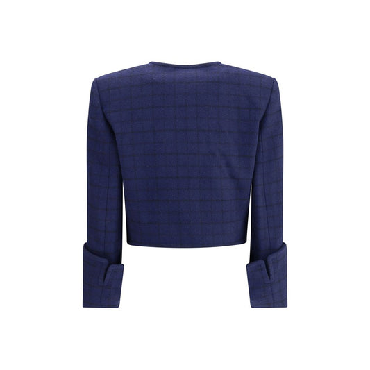 Boxy Jacket in wool plaid