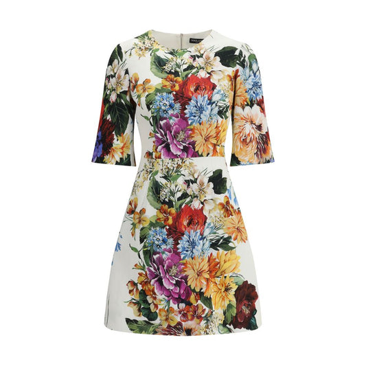 Bouquet-print midi Dress