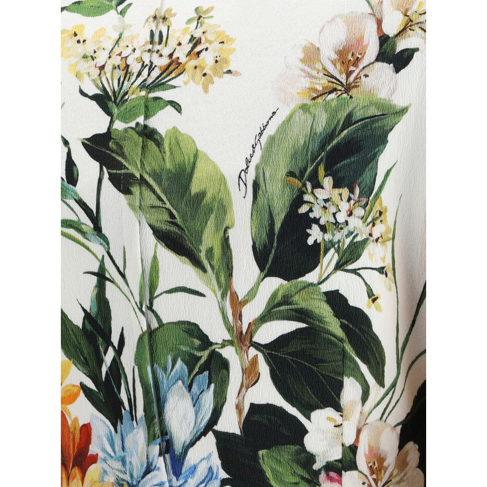 Bouquet-print midi Dress