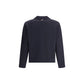 Double Face Full Zip Up Cardigan In Meri