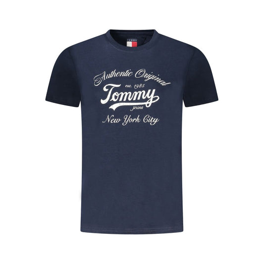 Blue Cotton Women T-Shirt