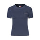 Blue Cotton Women T-Shirt