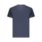 Blue Cotton Men T-Shirt