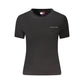 Black Cotton Women T-Shirt