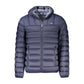 Blue Polyamide Men Jacket