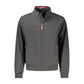 Black Polyester Men Jacket